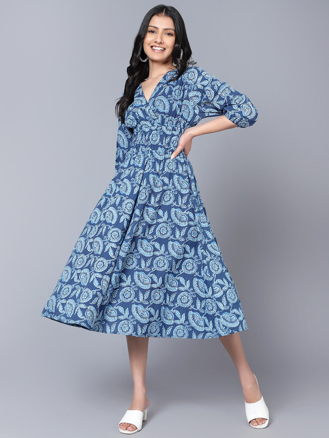 Bani Women Ethnic Motifs Midi Dress