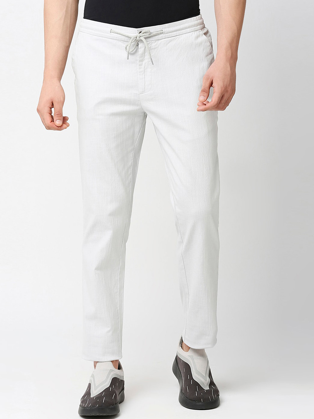 Thomas Scott Men Comfort Slim Fit Cotton Lycra Chinos