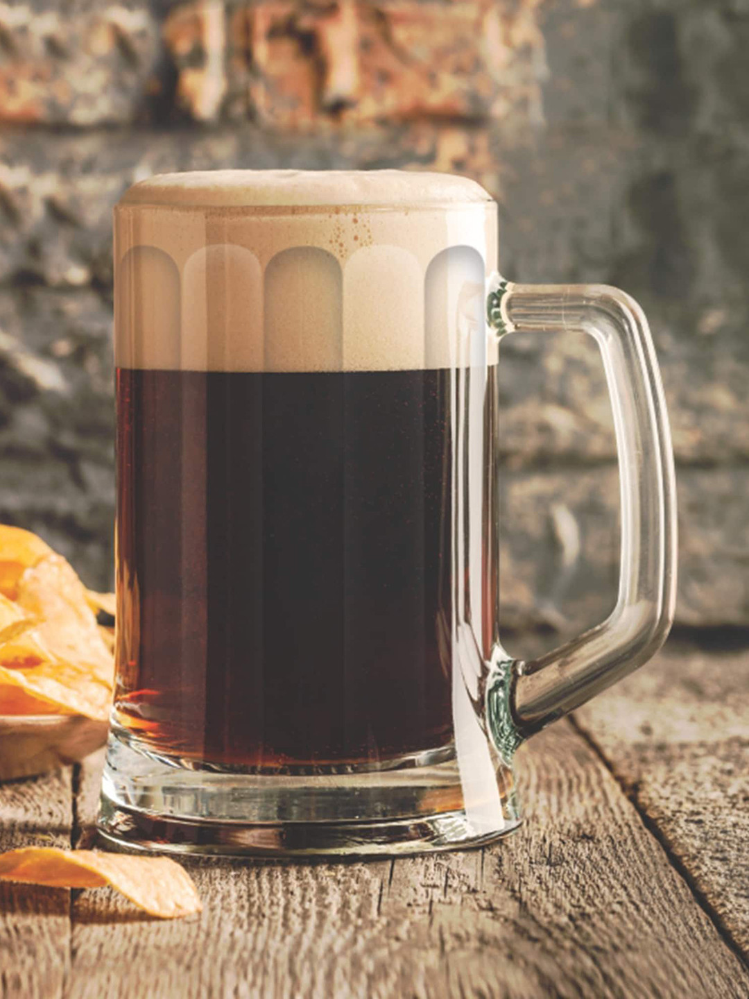 Treo Munich Cool 2-Pcs Transparent Glass Beer Mug 359 ml Each