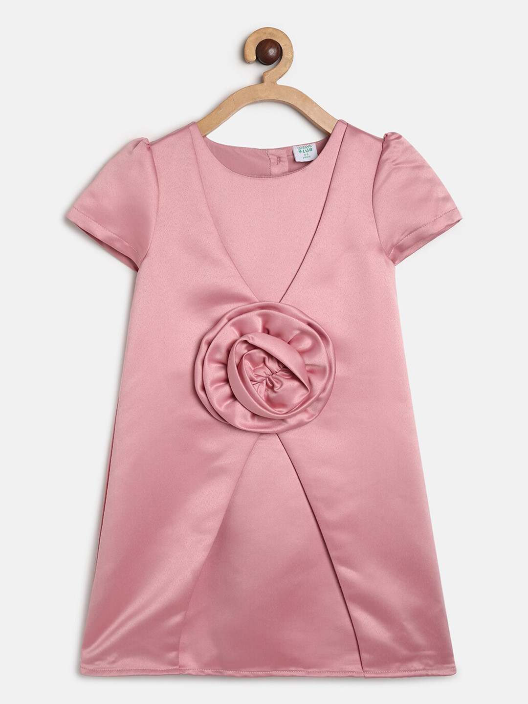 MINI KLUB Girls Round Neck A-Line Dress