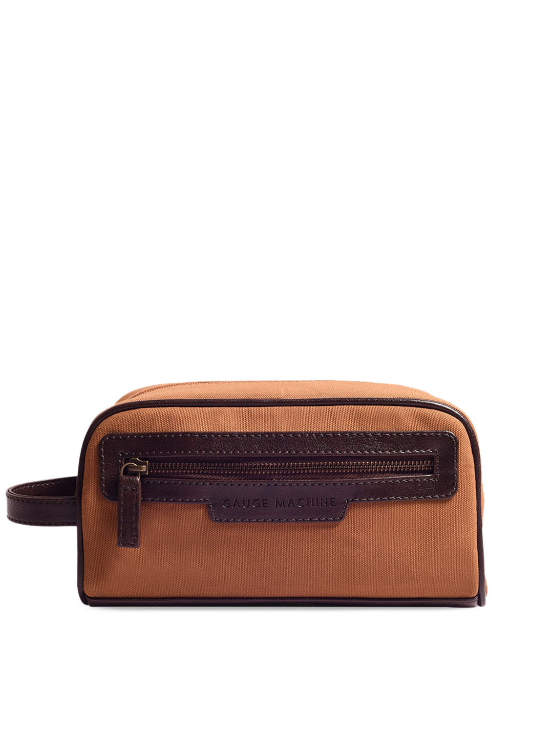 Gauge Machine Mustard Multipurpose Pouch Front Zipper