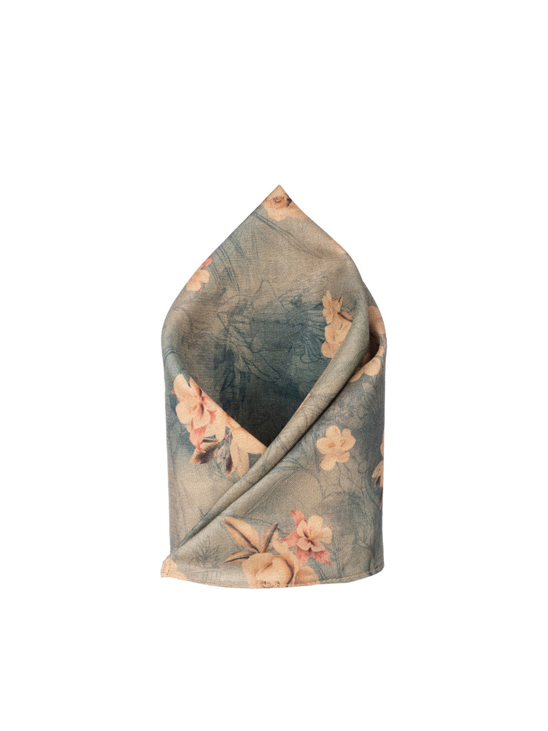 The Tie Hub Men Printed Silk Pocket Square