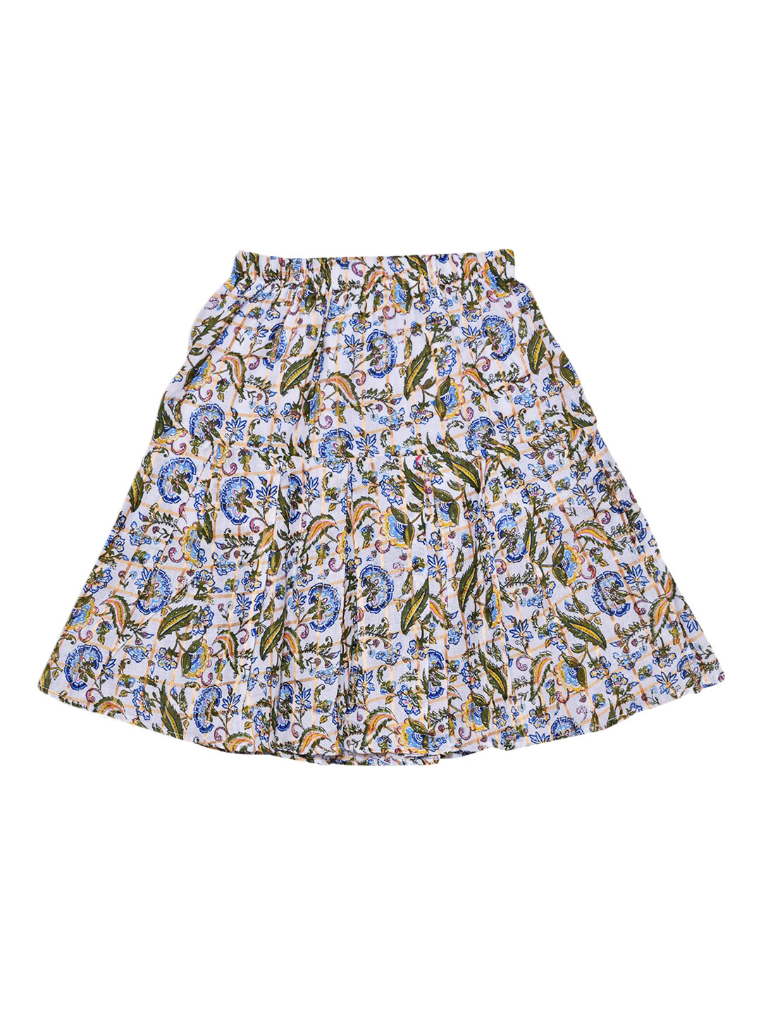 SWEET ANGEL Printed A-Line Knee-Length Cotton Skirt