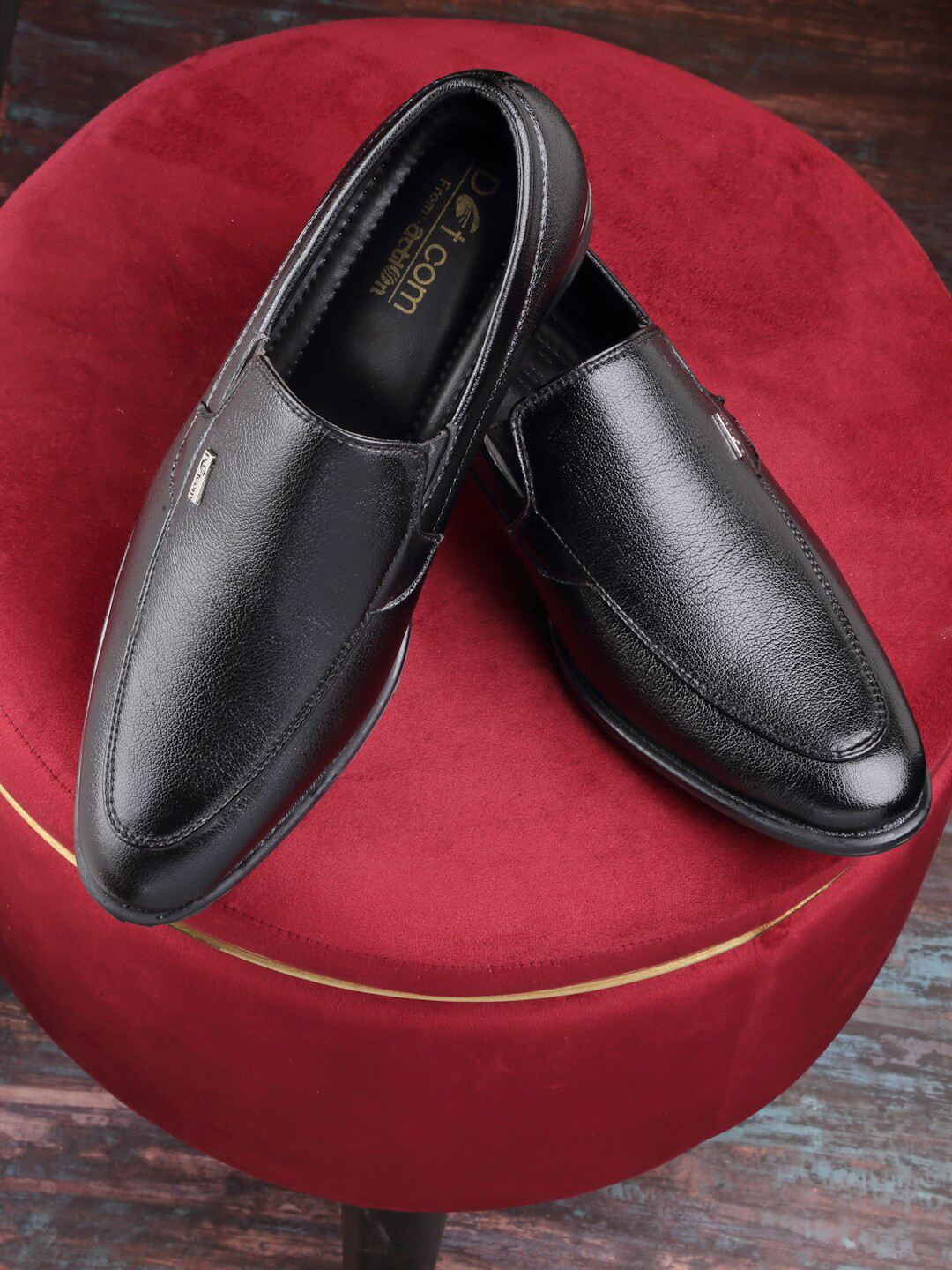 Action Men Synthetic Leather Formal Slip-On Shoes