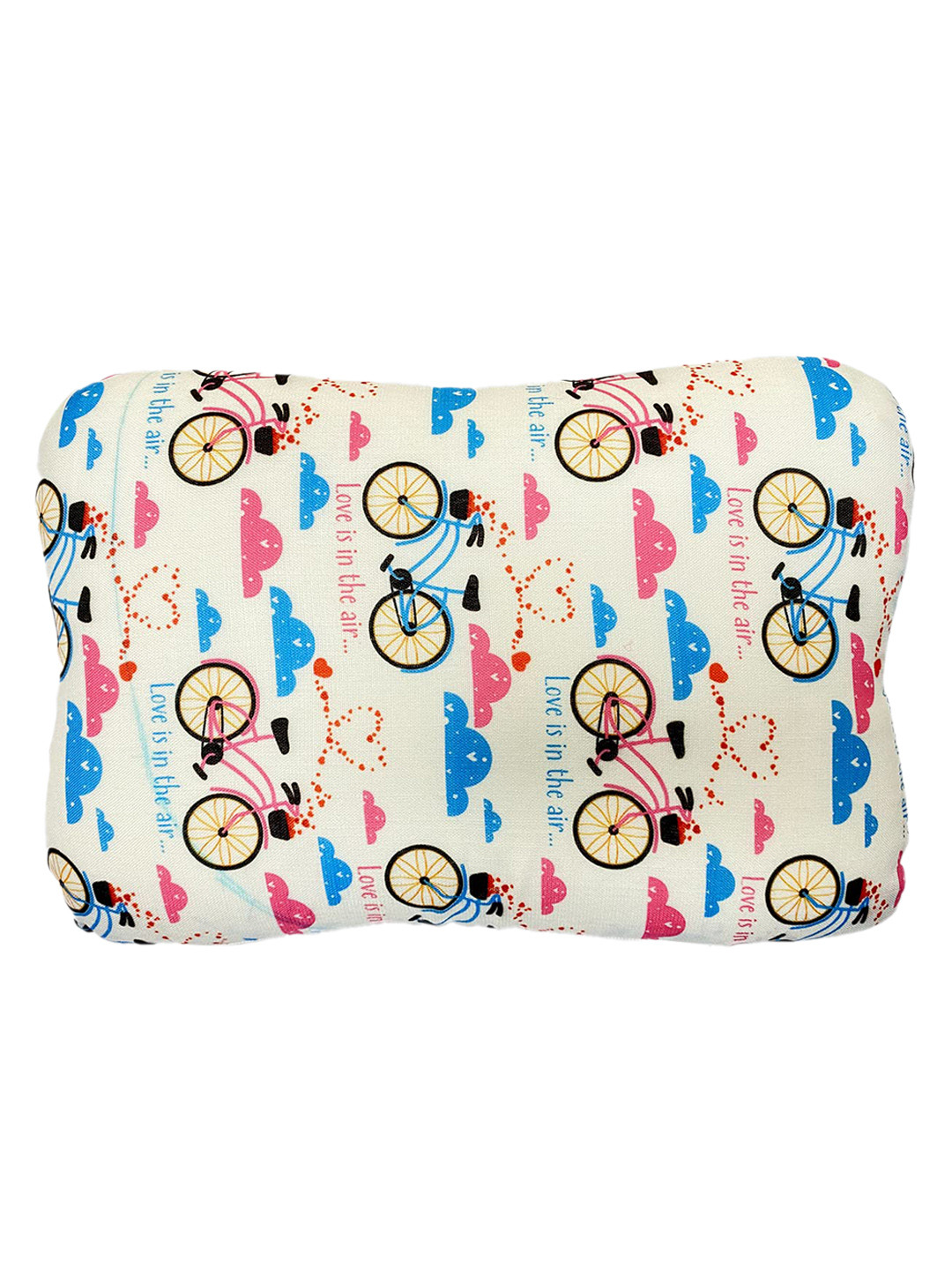 Sleepsia White Graphic Polycotton Adjustable Medium Memory Foam Baby Pillow-5 x 19 x 31 cm