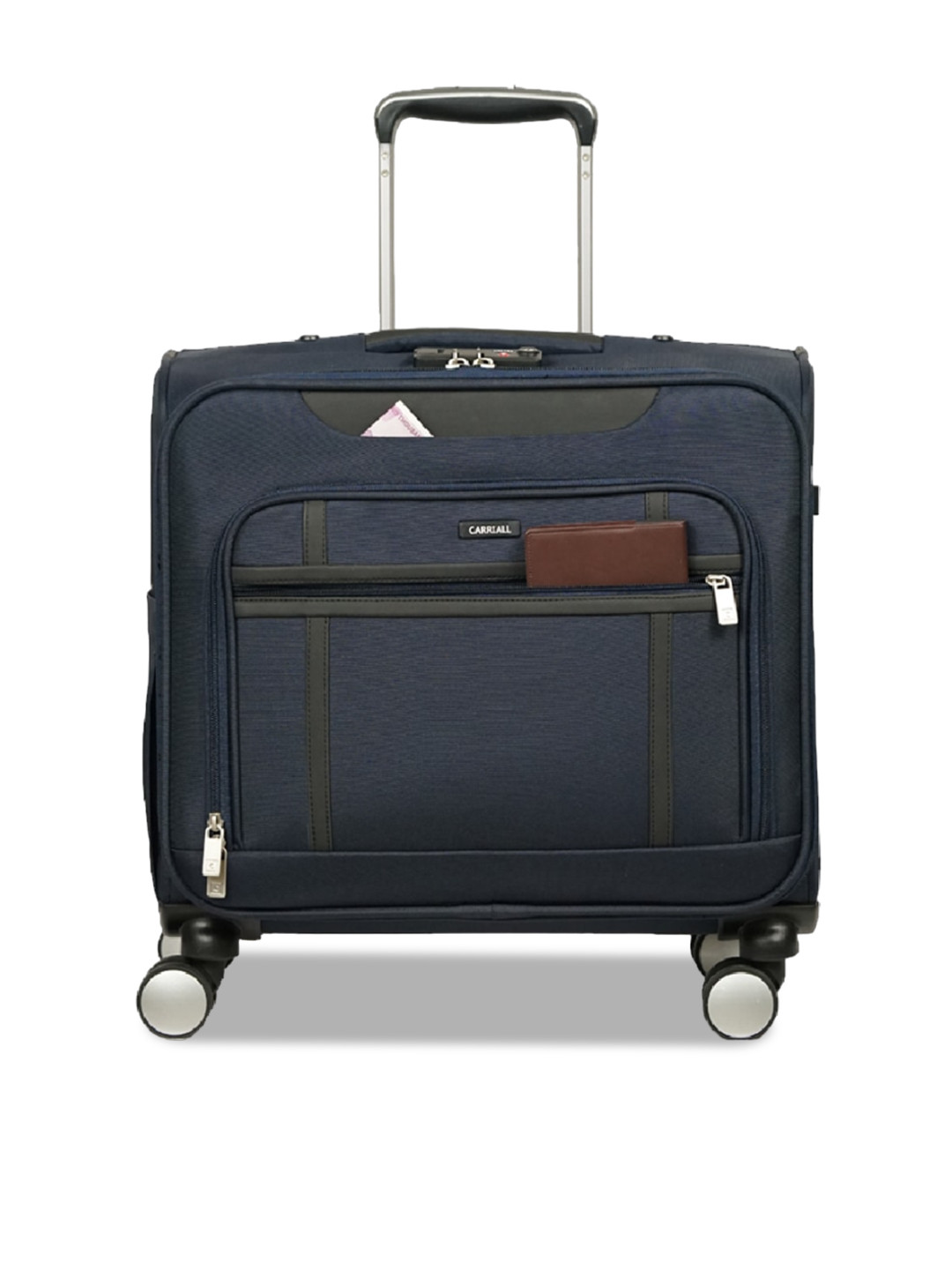 CARRIALL Stark Textured Hard-Sided Overnighter Overnighter Luggage Trolley Bag