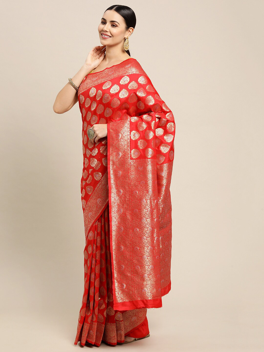 Royal Rajgharana Saree Ethnic Motif Woven Design Zari Banarasi Saree