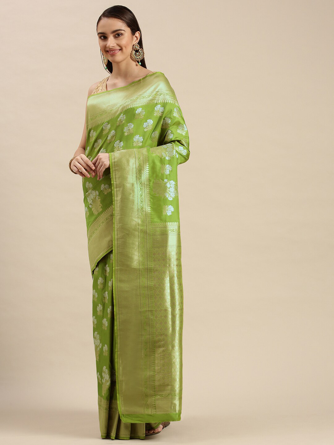 Royal Rajgharana Saree Ethnic Motif Woven Design Zari Banarasi Saree