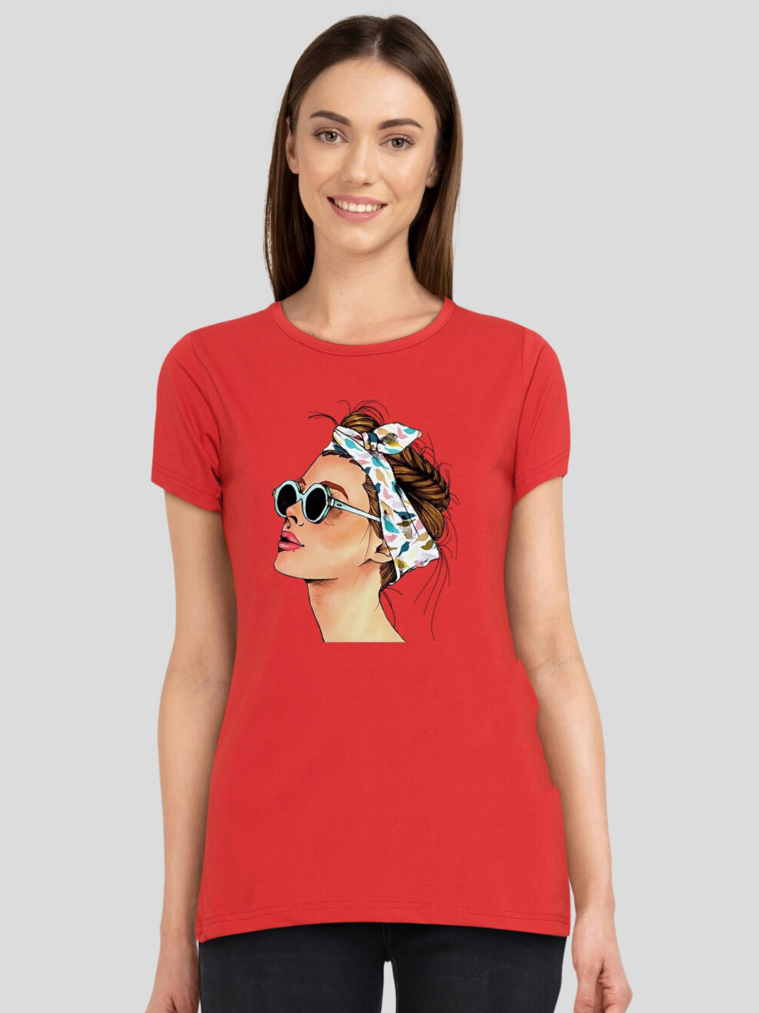 CHOZI Graphic Printed Cotton Regular Fit T-shirt