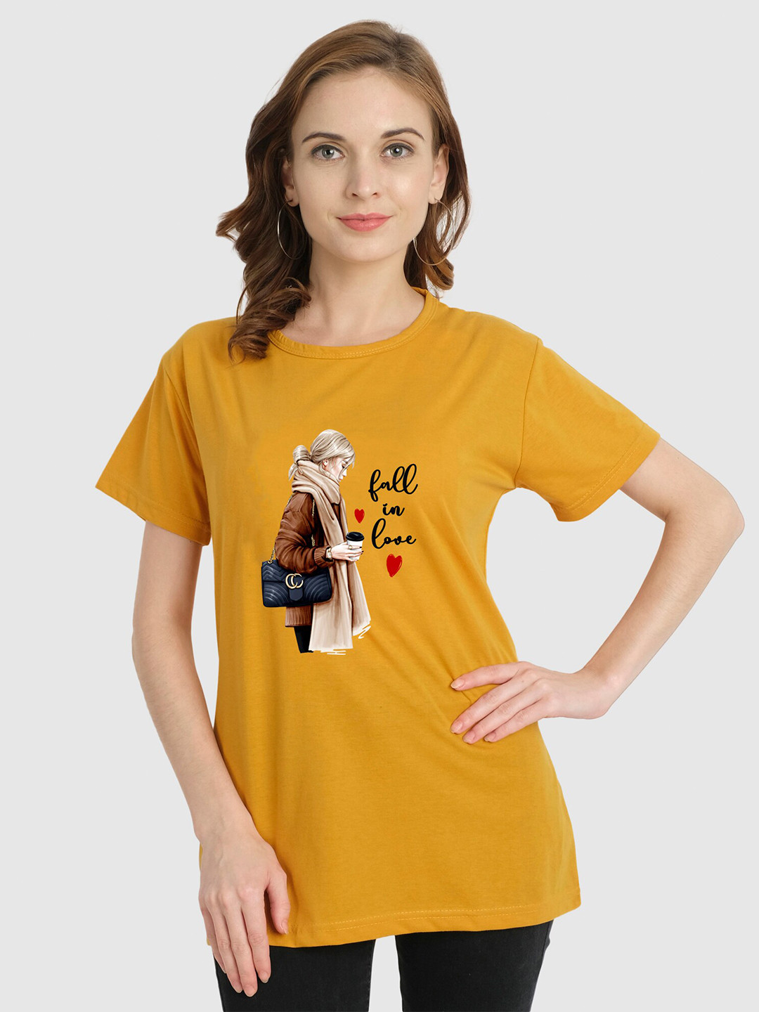 CHOZI Graphic Printed Cotton T-shirt