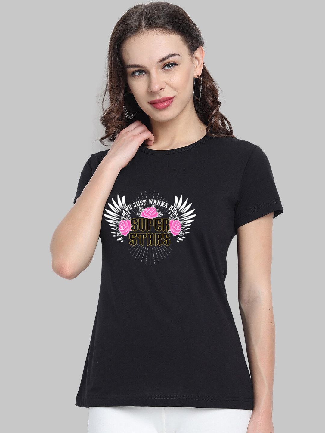 CHOZI Graphic Printed Cotton T-shirt
