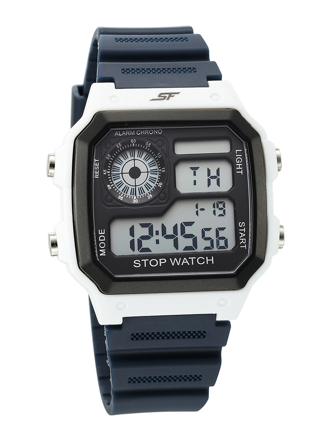 Sonata Printed Dial & Textured Straps Digital Watch 77123PP02