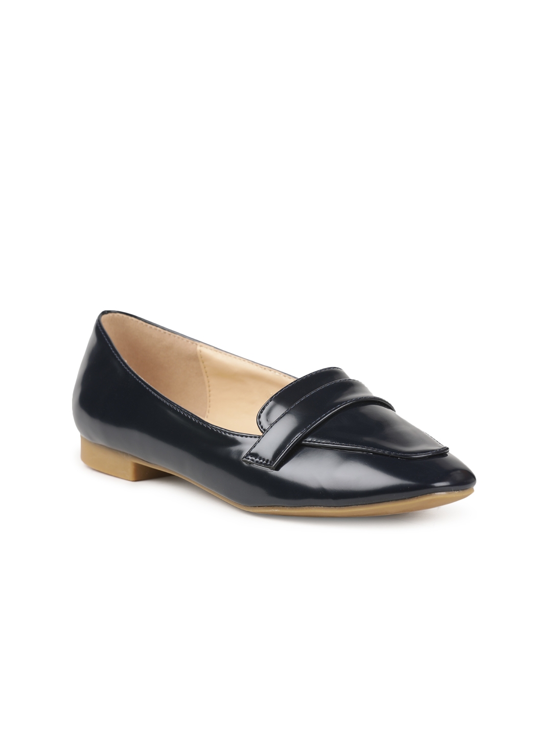 womens navy flat shoes