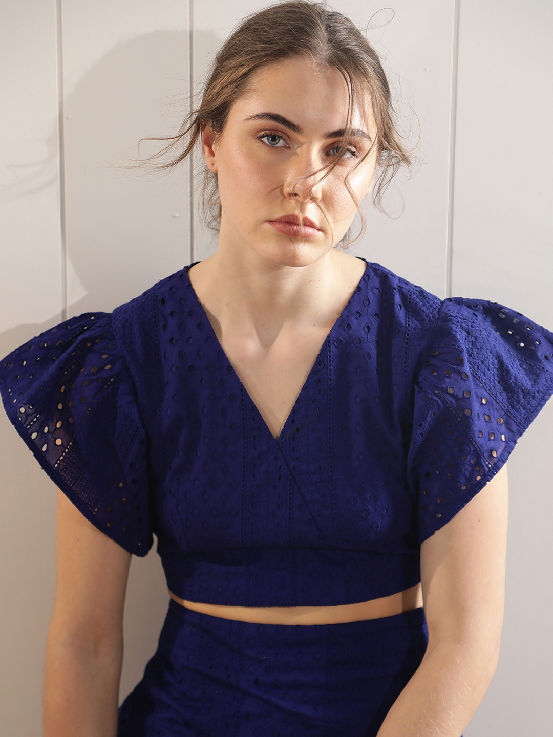 RAREISM Self Design Schiffli Cotton Top