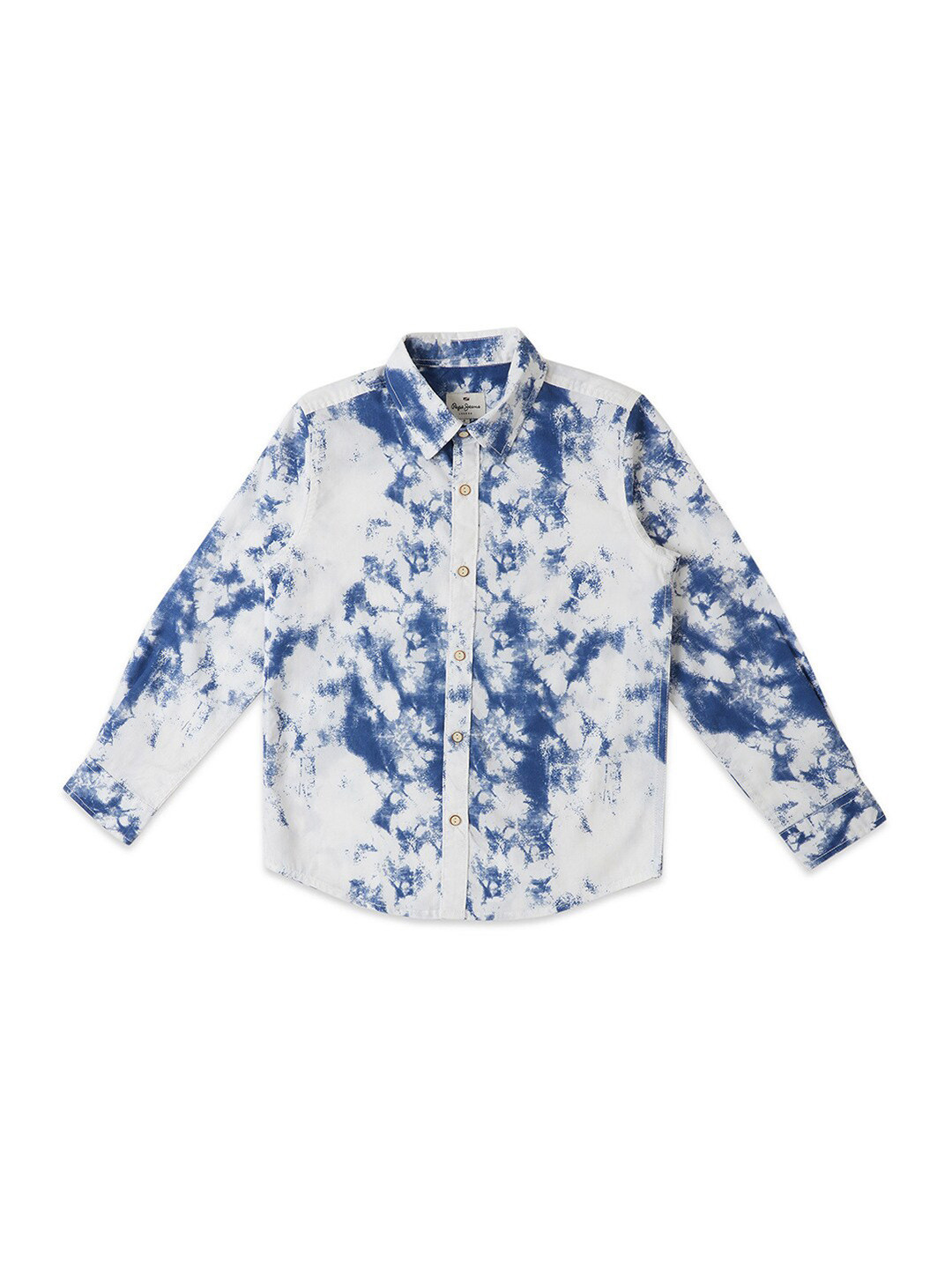 Pepe Jeans Boys Relaxed Tie And Dye Cotton Casual Regular Fit Shirt