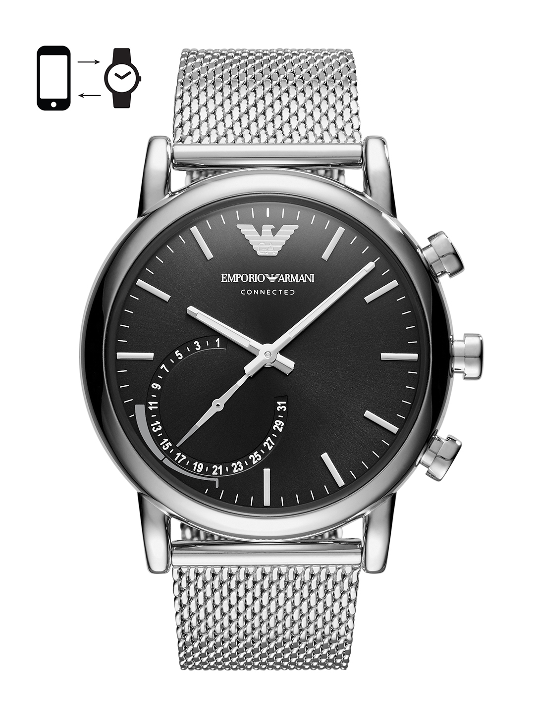 Armani outlet connected black