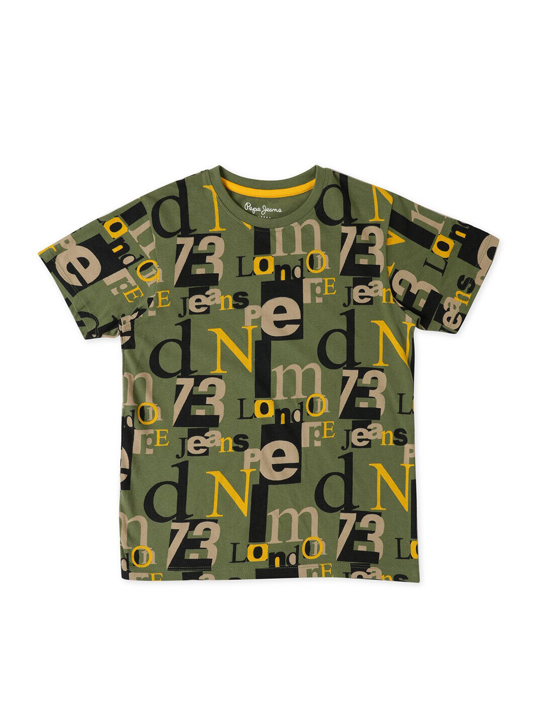 Pepe Jeans Boys Typography Printed Cotton T-shirt