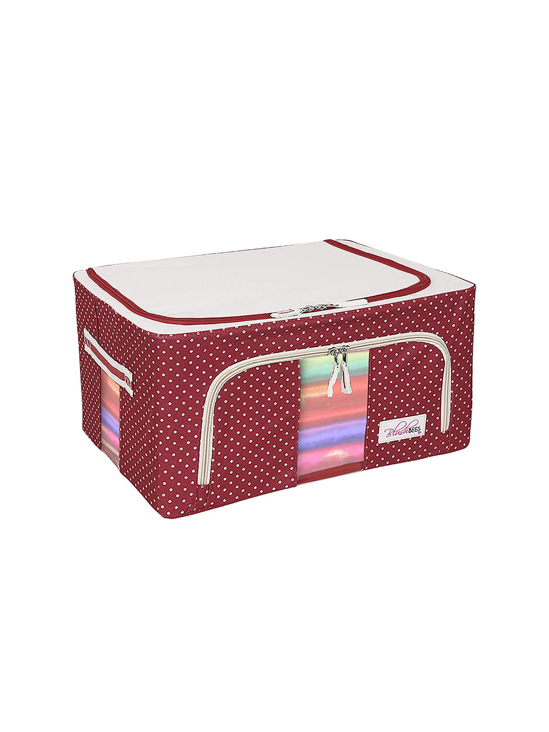 Bajo's Red Polka Dot Printed Foldable Organiser