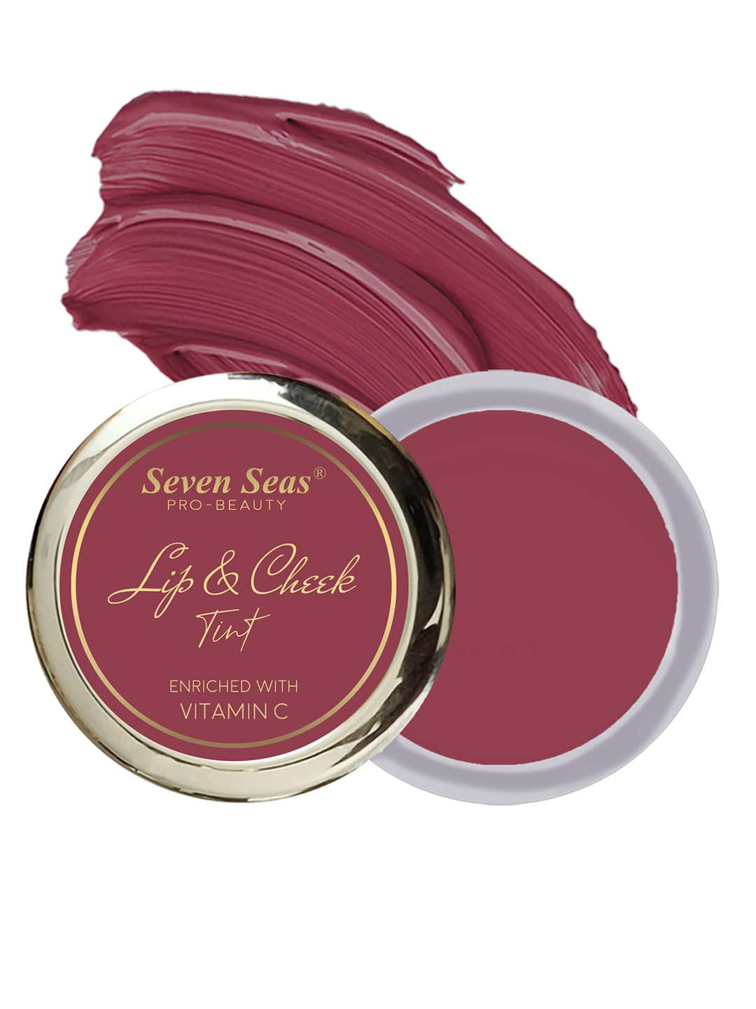 Seven Seas Lips & Cheek Smudge-Proof Tint with Vitamin C 8g - Crescent Red 109