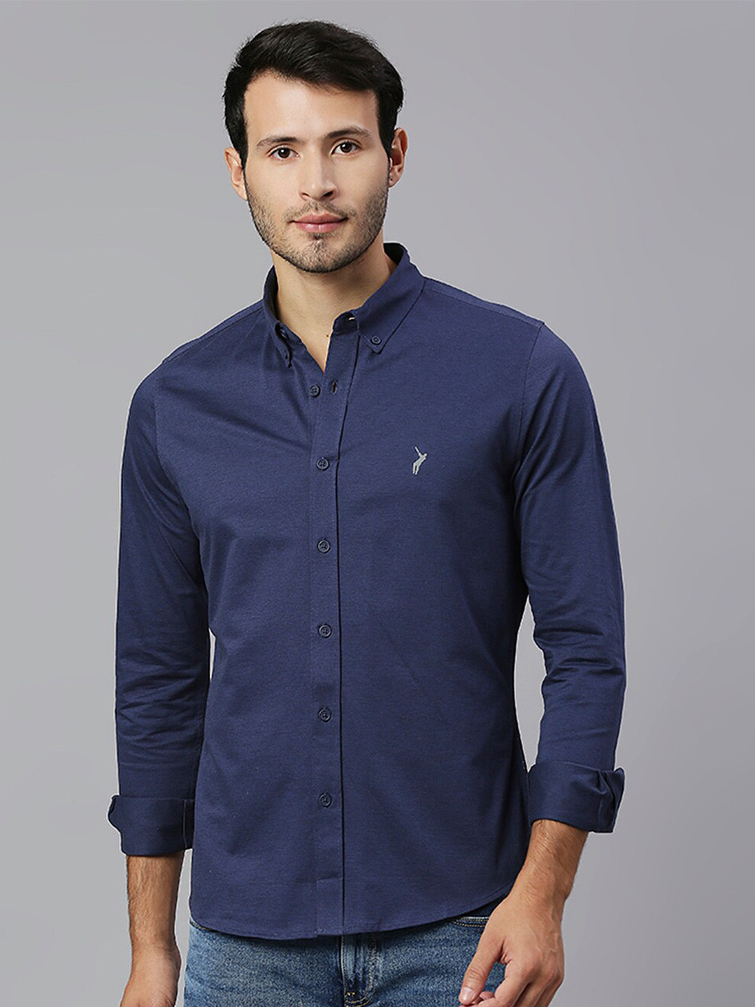 Thomas Scott Classic Slim Fit Button-Down Collar Cotton Casual Shirt