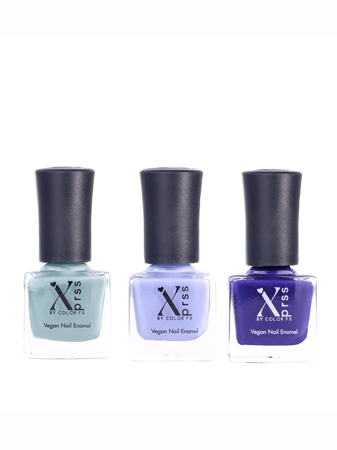 Color Fx Set Of 3 Xprss Vegan Nail Enamels 10 ml Each - Shade 310, 311, 312