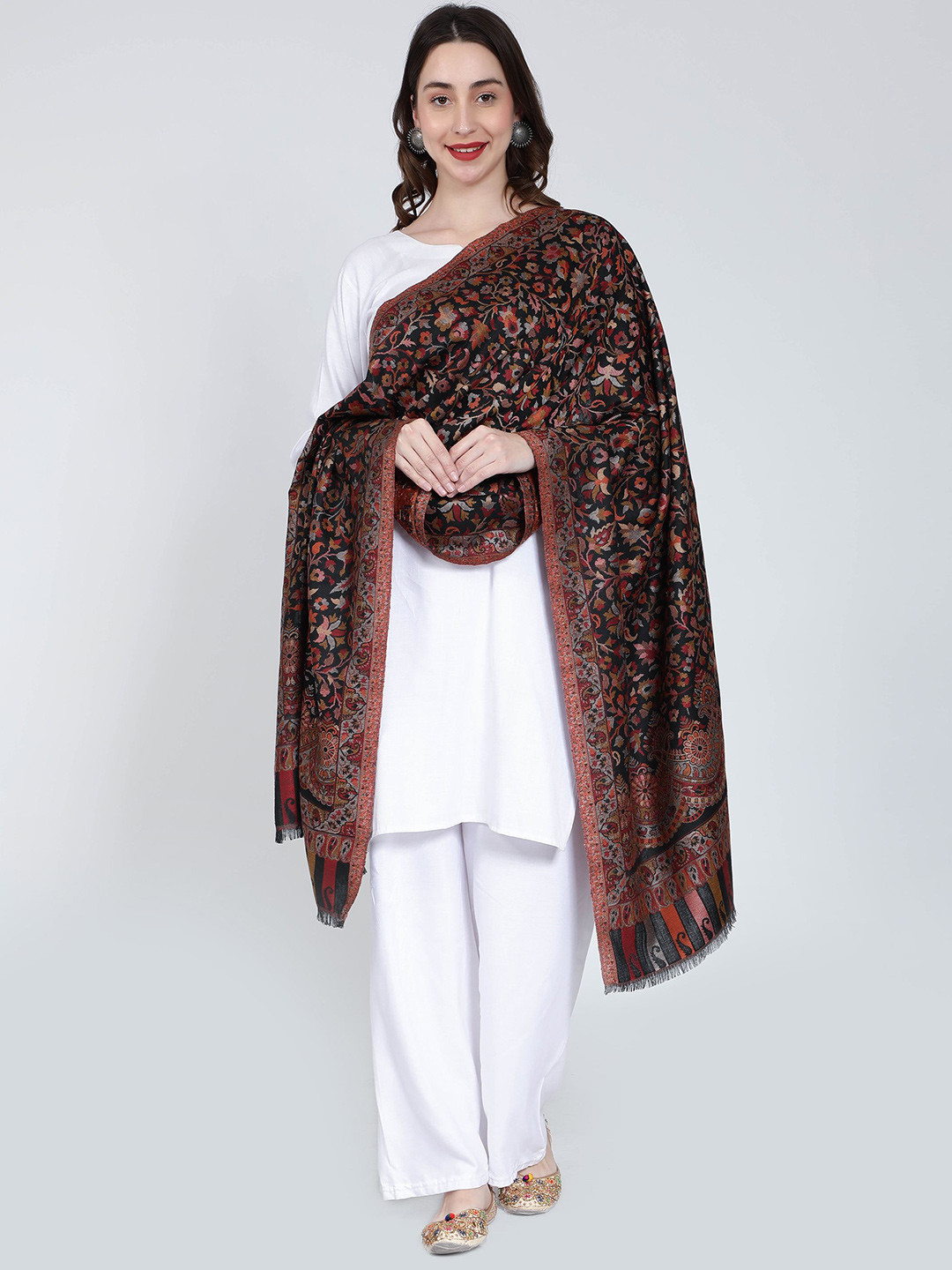 Moda Chales Women ethnic Motifs Woven Design Stole