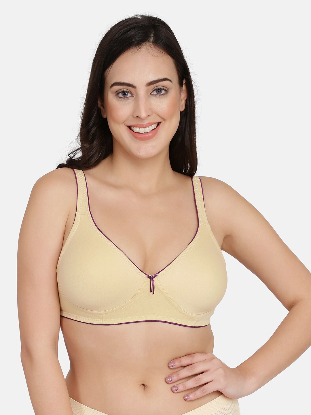 SOUMINIE Souminie Women's Cotton Seamless Plus Size Bra- Minimizer