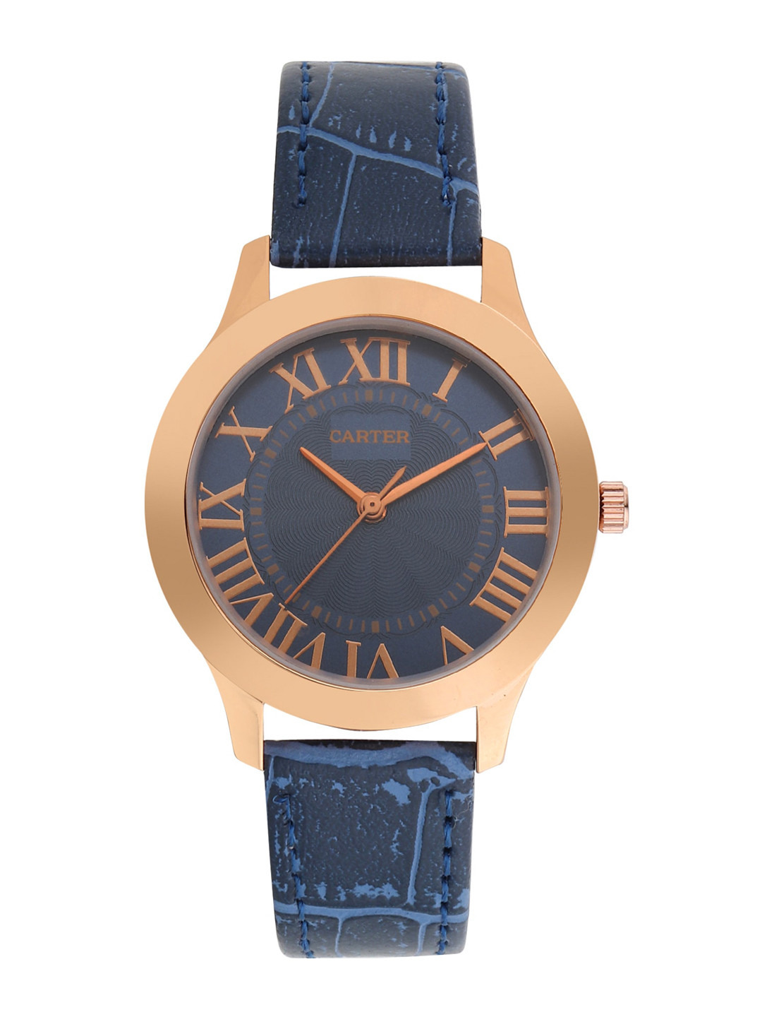 Sandy D Carter Women Brass Textured Straps Analogue Watch SD-Carter-23-15-BL