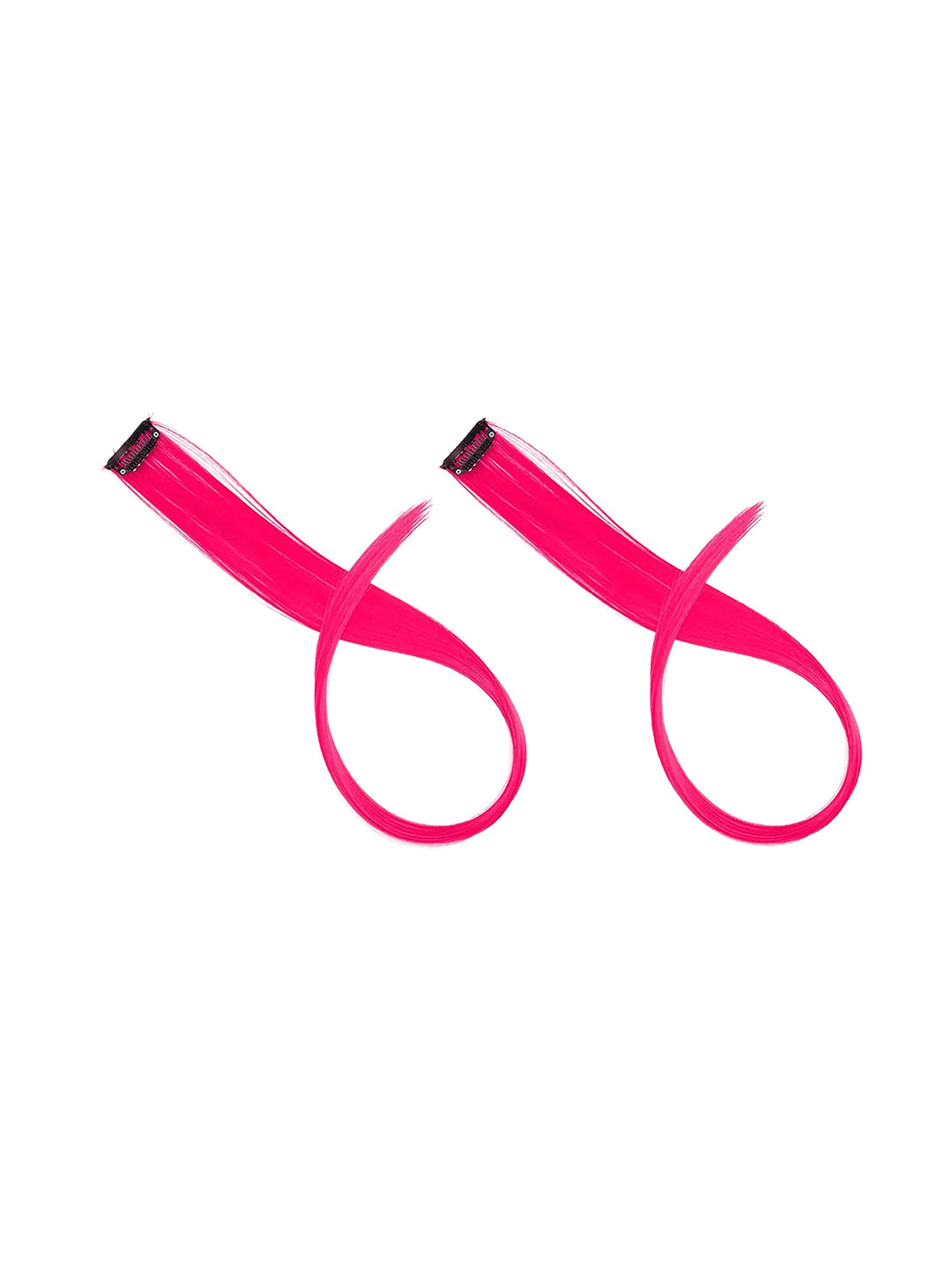 CHANDERKASH Set Of 2 Straight Single Clip Hair Streak Color Hair Extension Highlights