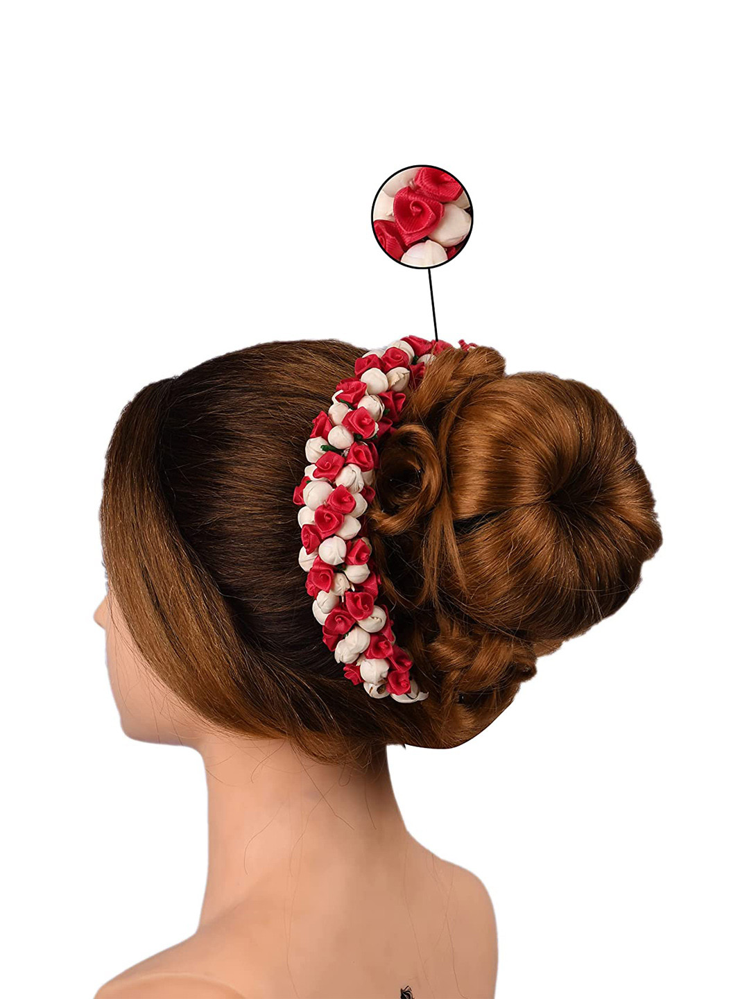 CHANDERKASH Flower Gajra Hair Accessory