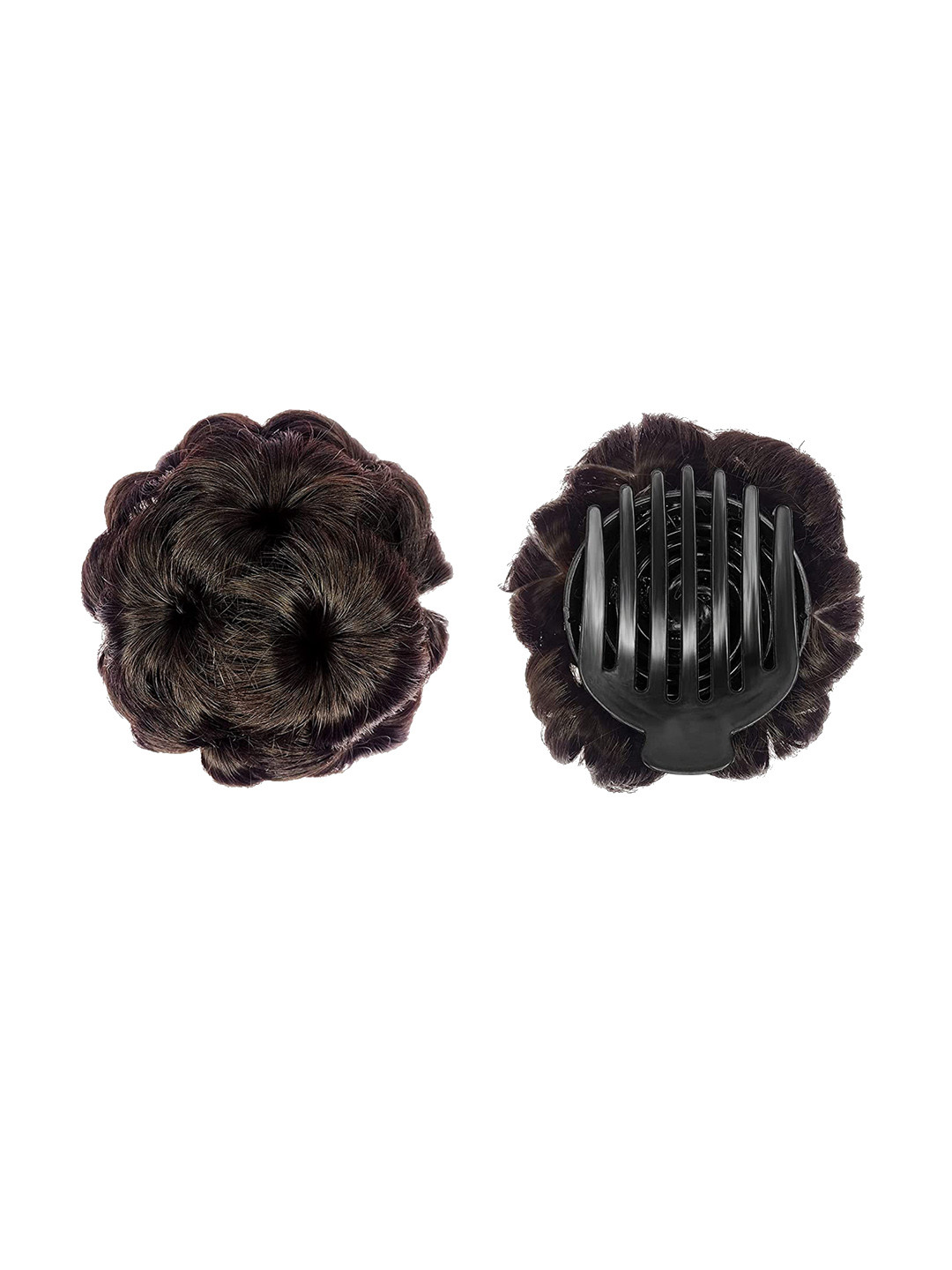 Chanderkash Set of 1, Natural Looking Artificial Juda for Women and Girls - Natural Brown