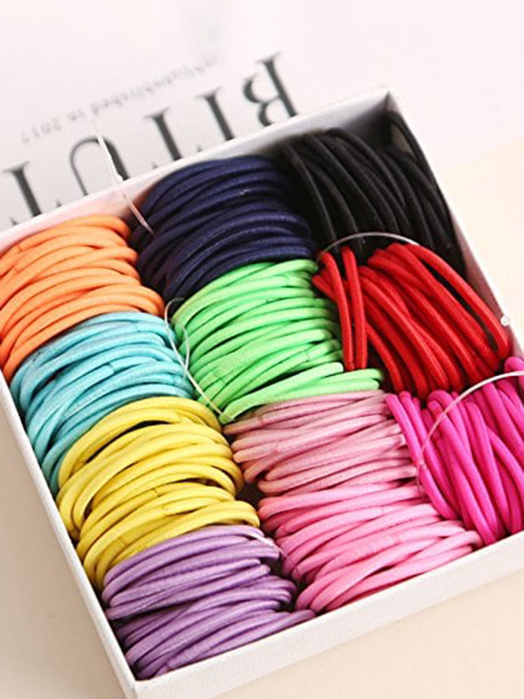 CHANDERKASH Women Set Of 100 Cute Girl Ponytail Hair Holder