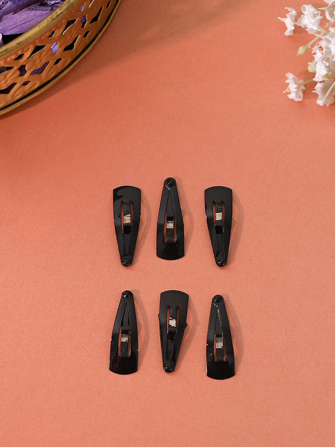 CHANDERKASH Set of 6 Metal Tic Tac Hair Clips