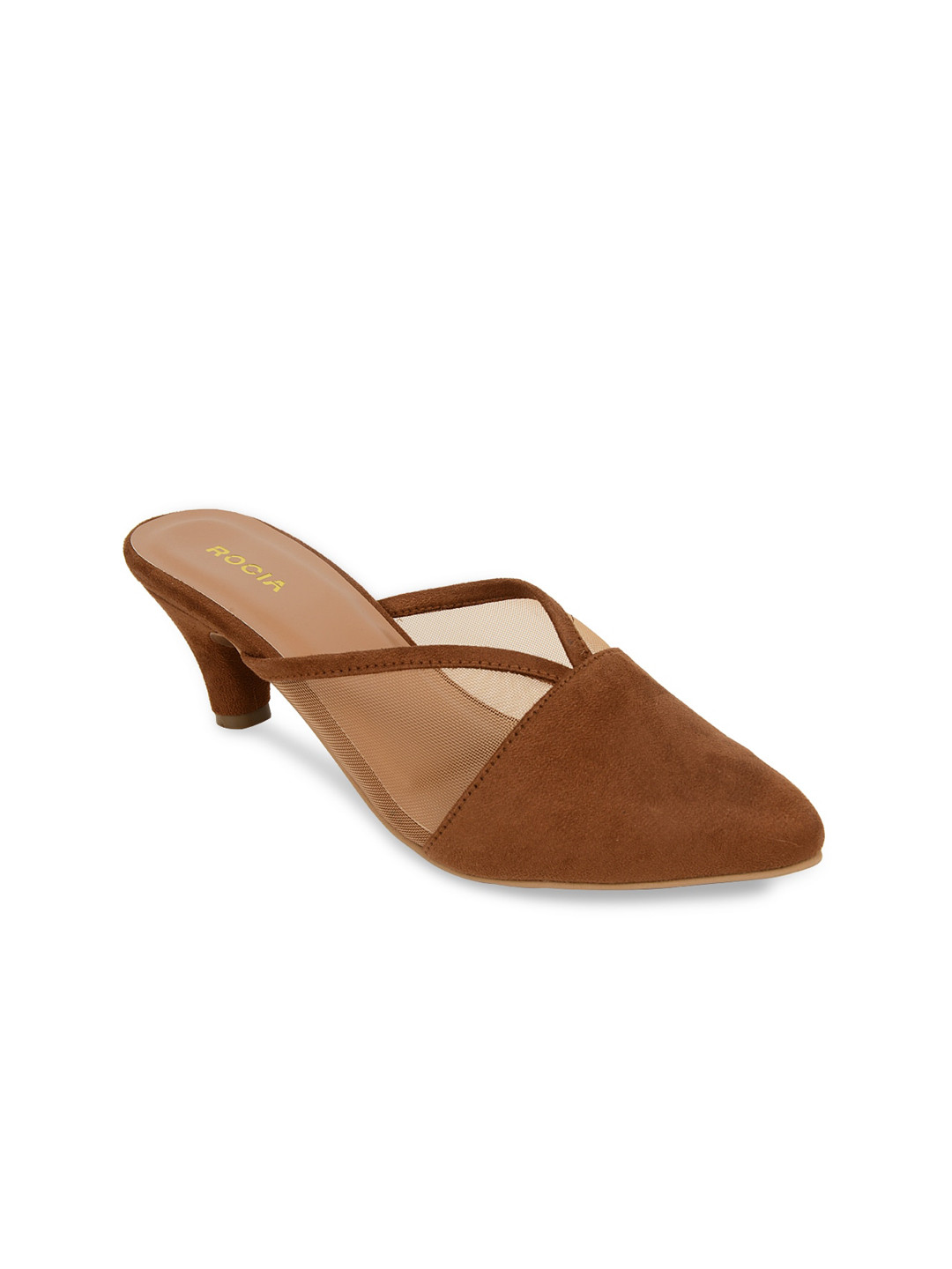 Rocia Pointed Toe Open Back Kitten Mules