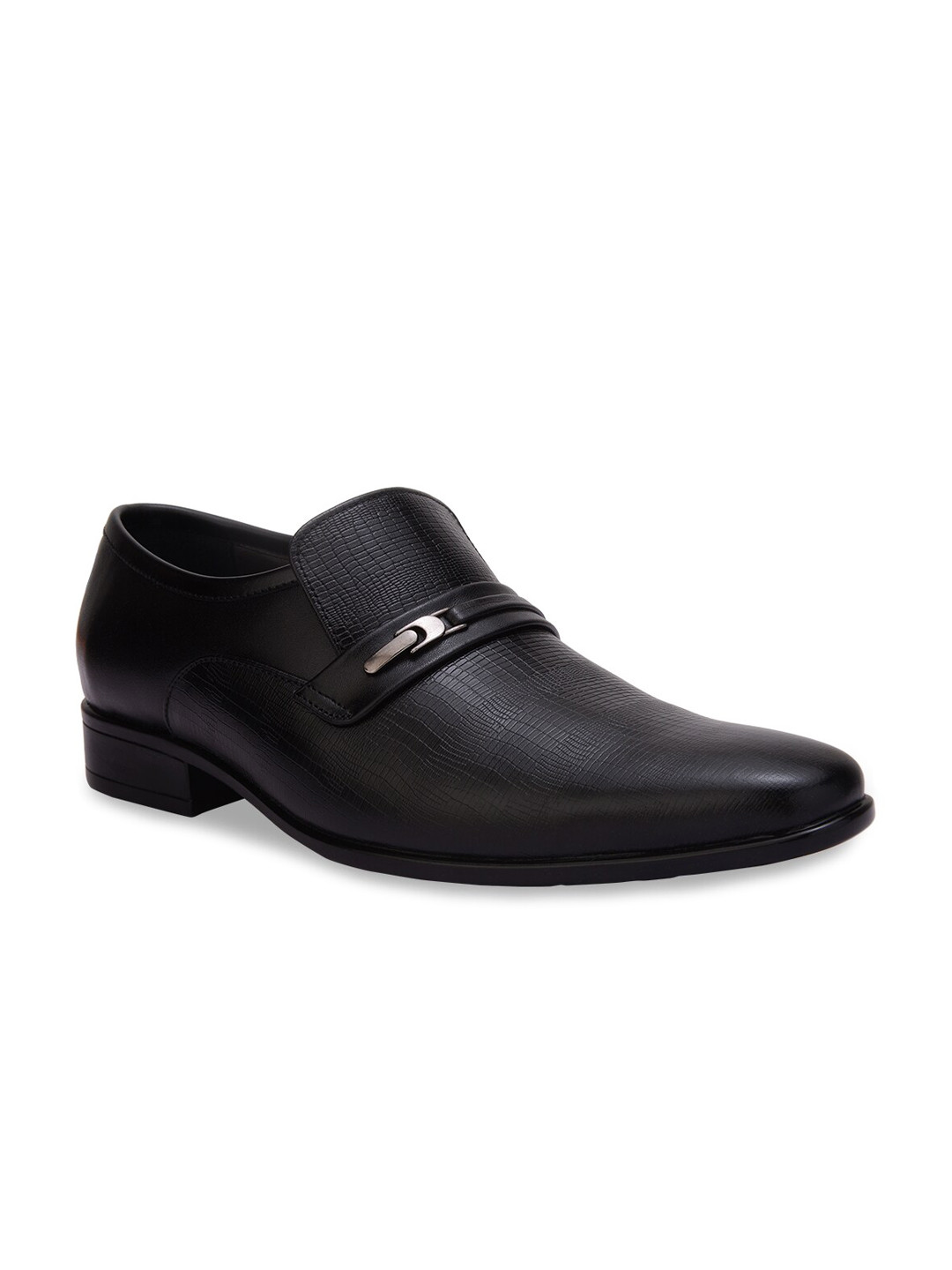 Regal Men Textured Pure Leather Formal Loafers