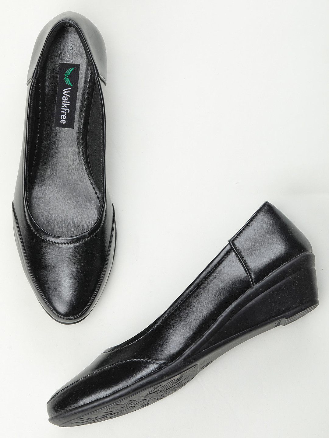 Walkfree Women Round Toe Wedge Pumps