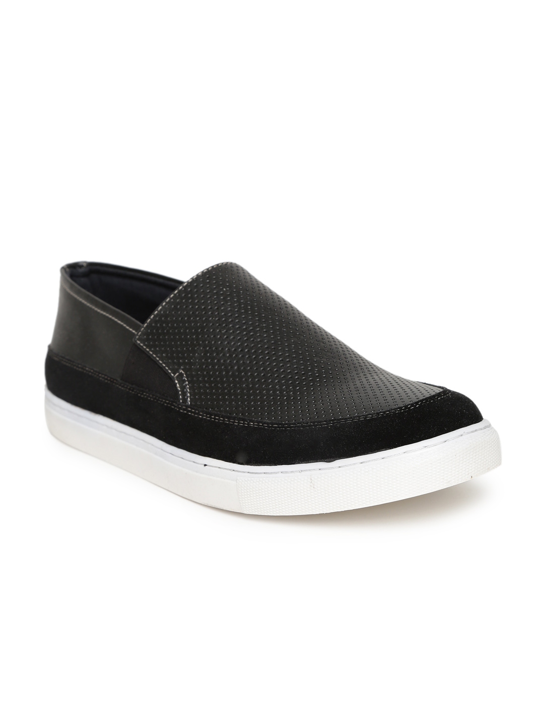 Buy North Star Men Black Solid Slip On Sneakers Casual Shoes