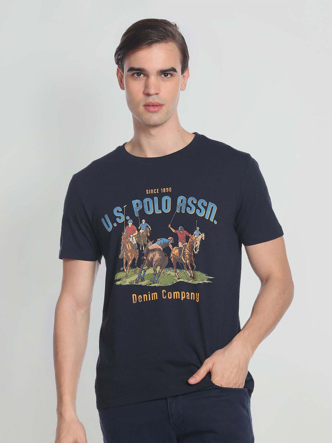 U.S. Polo Assn. Denim Co. Bold Print Crew Neck T-Shirt