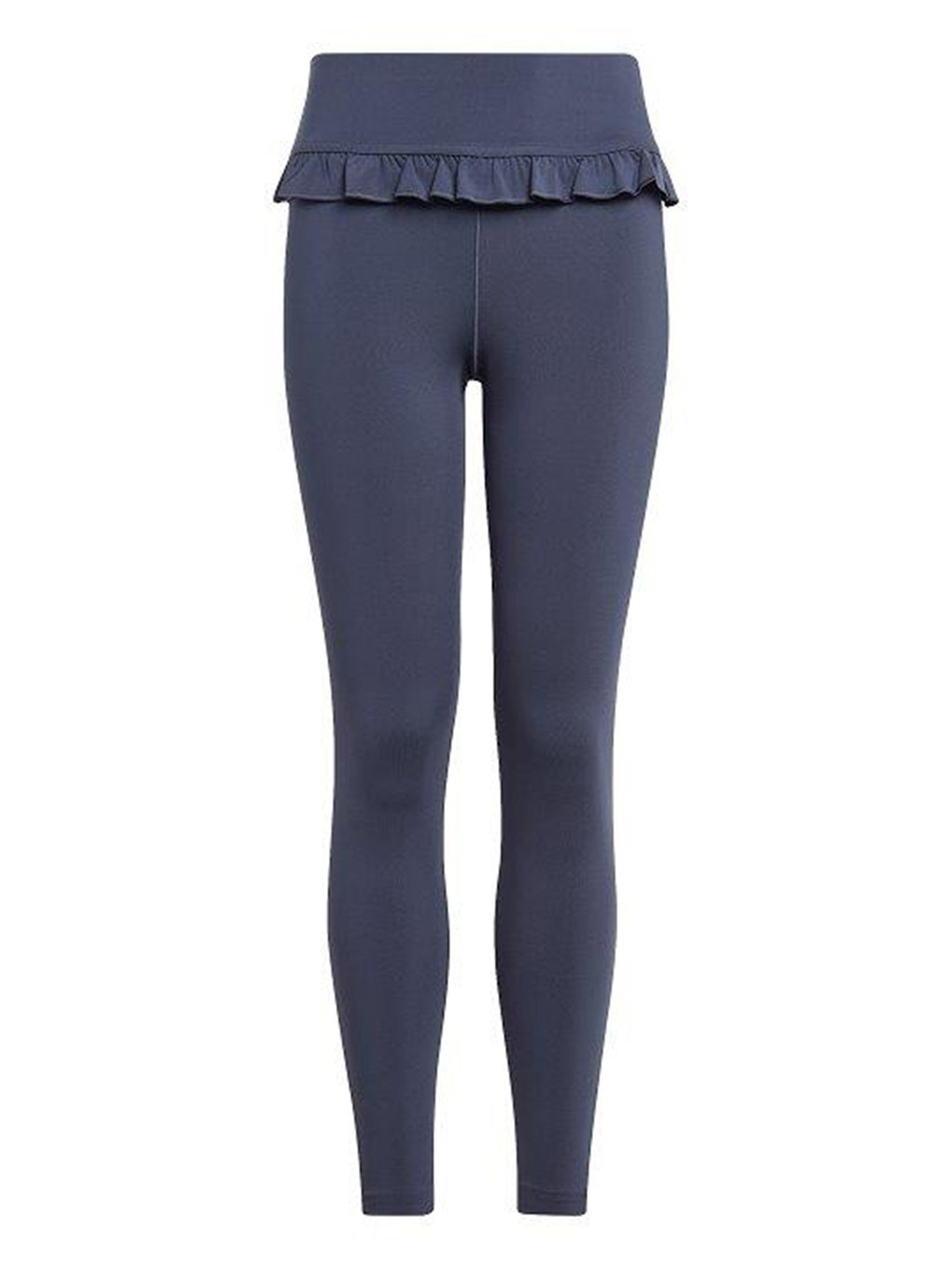 ADIDAS Girls High Rise Ruffled Yoga Tight