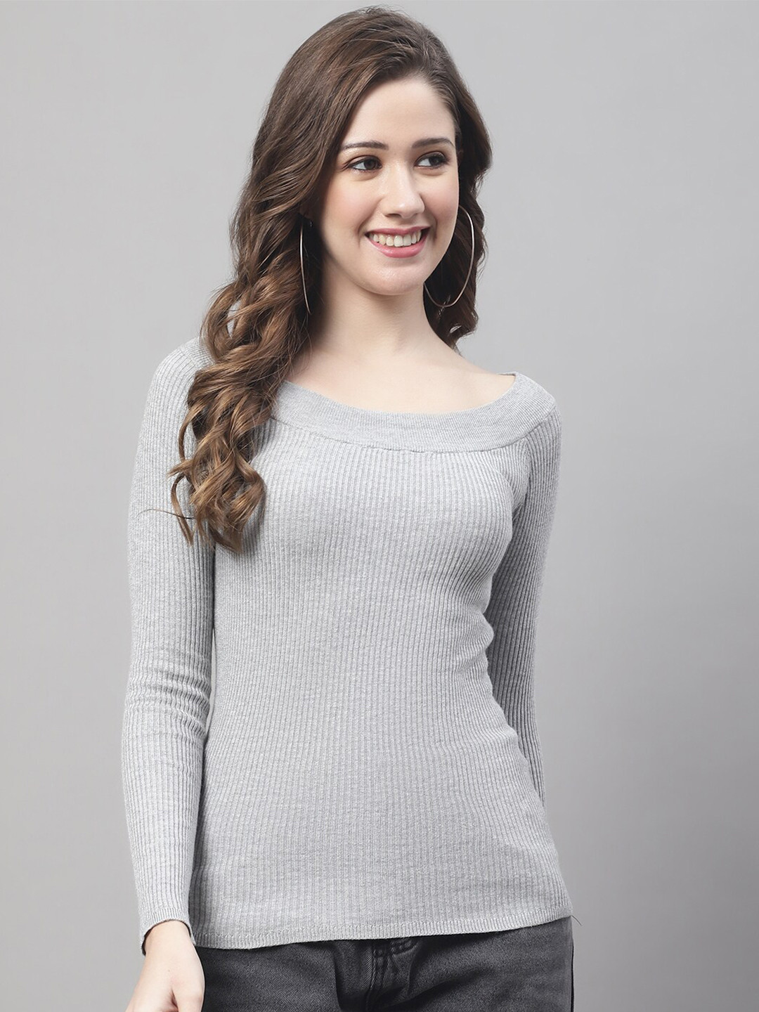 NoBarr Boat Neck Fitted Top