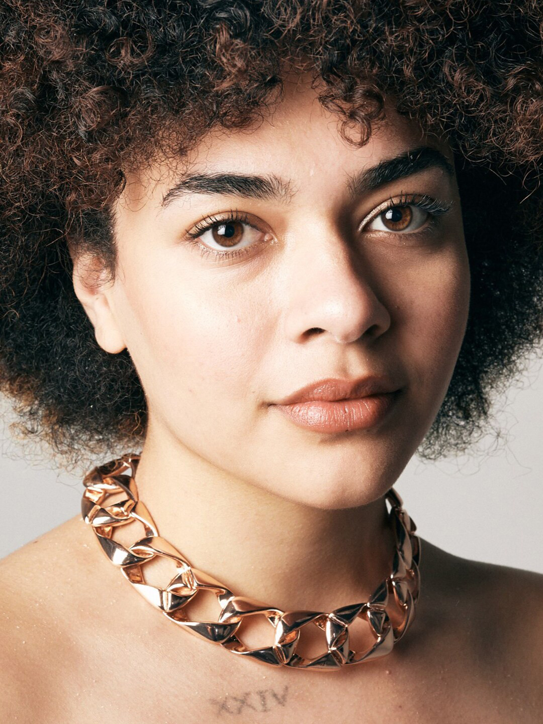 Estele Rose Gold-Plated Link Necklace