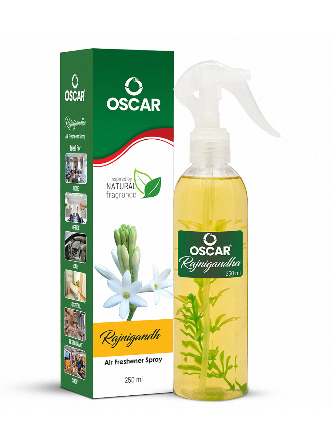 OSCAR White Rajnigandha Floral Room Air Freshener 250 ml