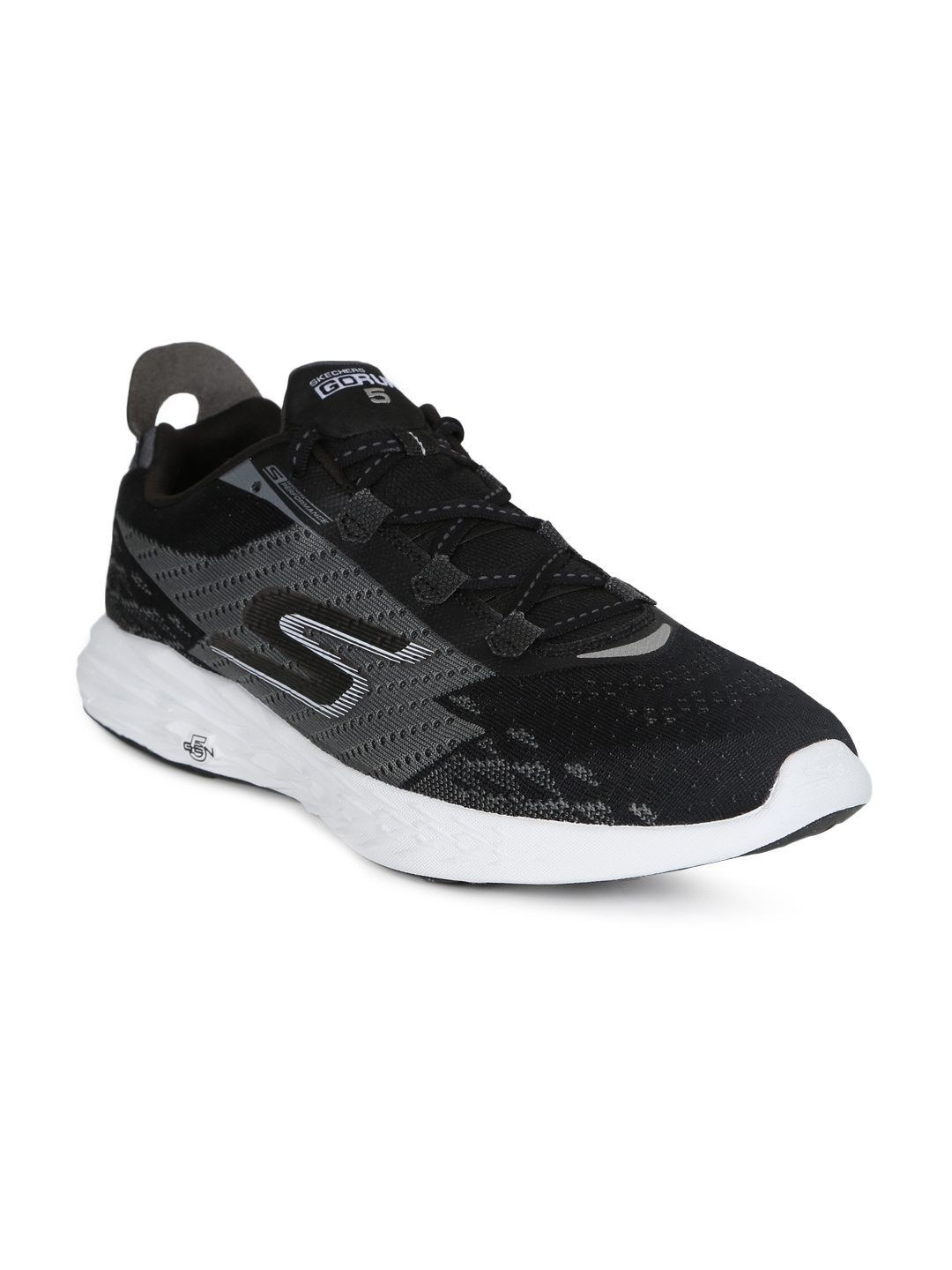Buy Skechers Men Black GO RUN 5 Running Shoes Sports Shoes for