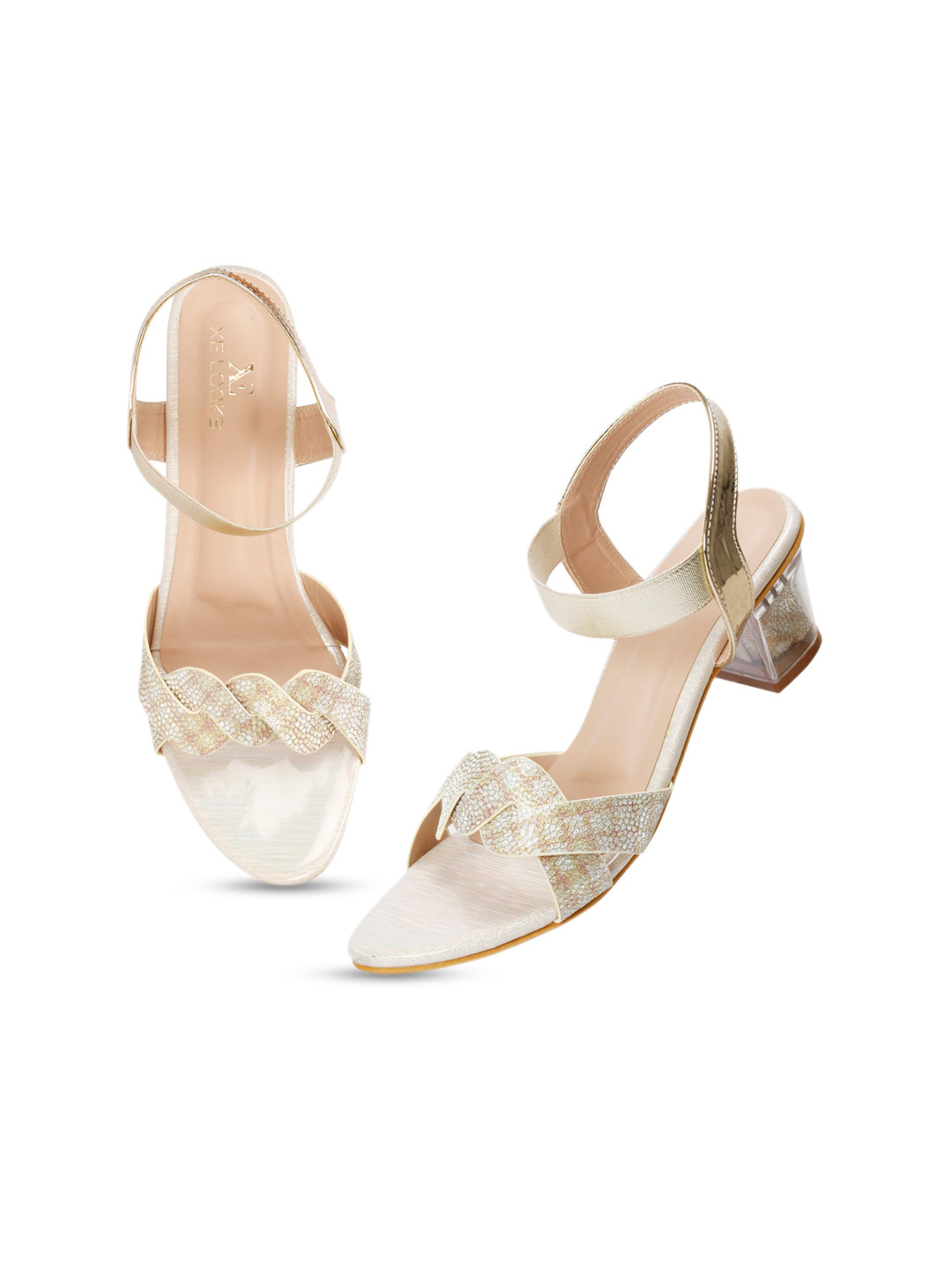 XE Looks Soft Stylish Comfortable Party Block Pumps