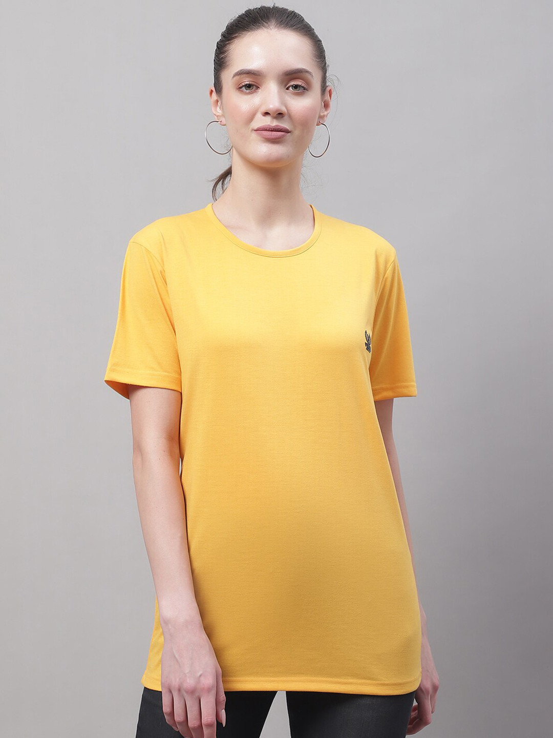 MACK JONNEY Round Neck Cotton T-shirt