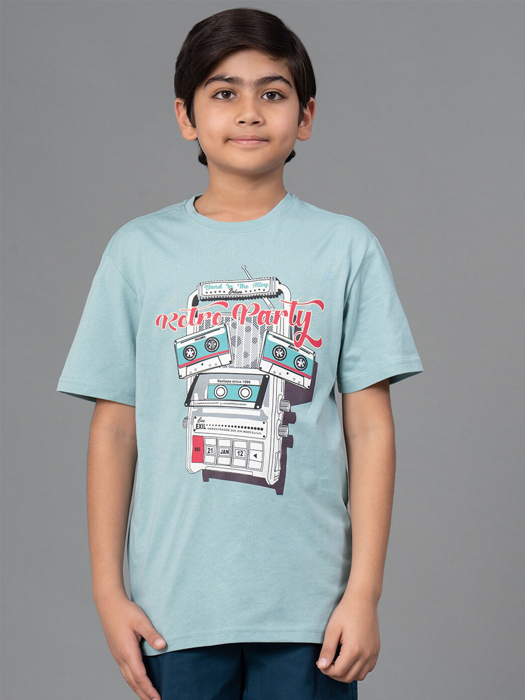 Red Tape Kids Graphic printed Pure Cotton T-shirt