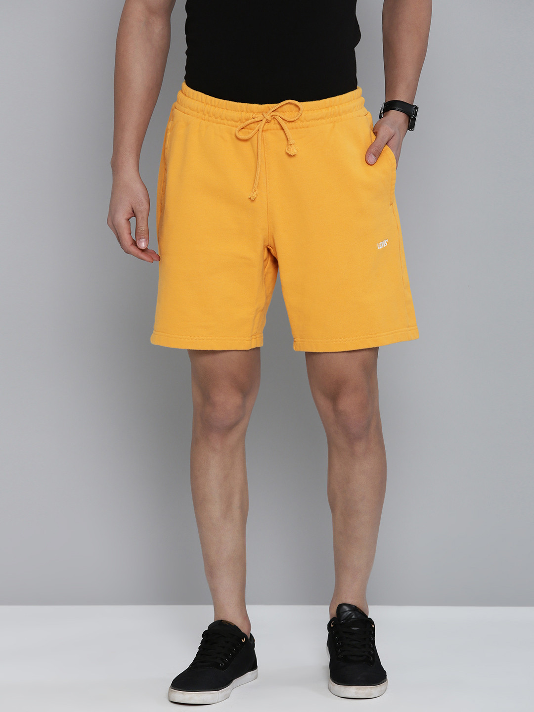 Levis Men Mid-Rise Pure Cotton Shorts