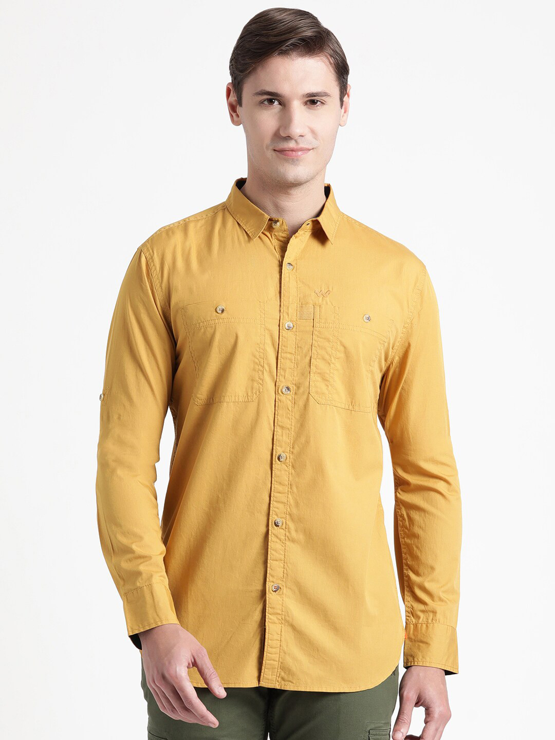 Wildcraft Spread Collar Regular Fit Pure Cotton Casual Shirt