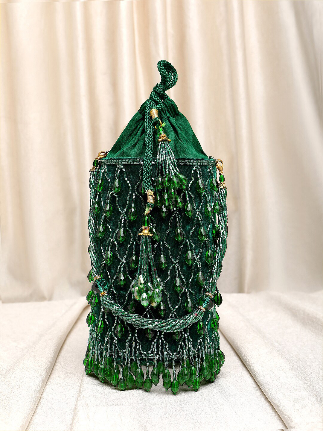 Peora Embellished Handmade Evening Wristlet Potli Clutch