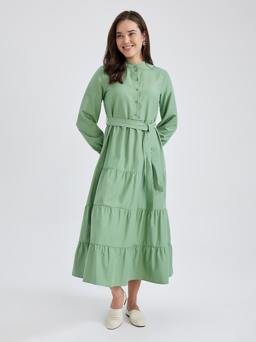 DeFacto Tiered Midi Dress